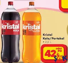 KRİSTAL KOLA/PORTAKAL 2,5 L fiyat ve kampanya bilgisi